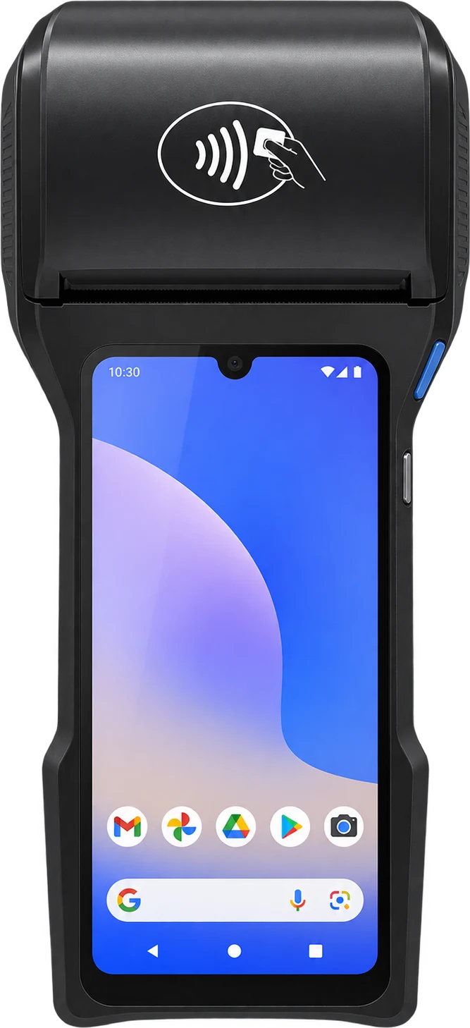 Z93 front view with receipt printer on top